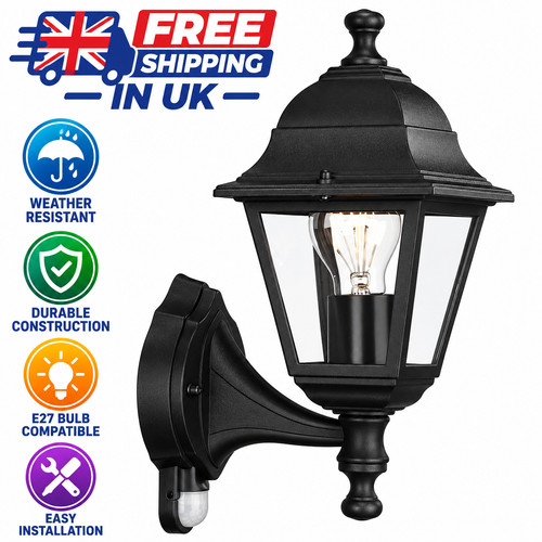 Outdoor wall lantern - outdoor, pir