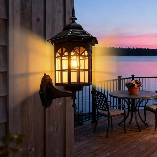 Solar wall lantern lights - wall,