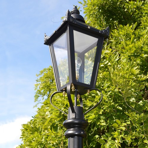Black victorian lantern 70cm - victorian,