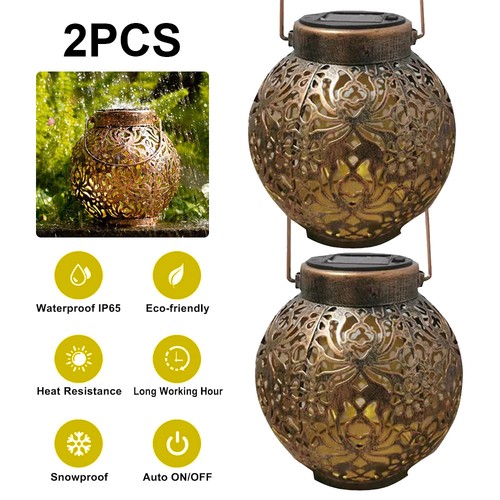 2pcs outdoor solar hanging - 2pcs,
