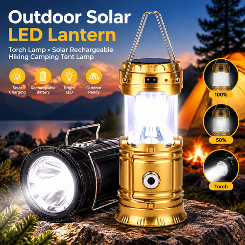 Solar rechargeable camping - solar,