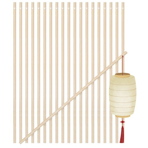 60pcs wooden lantern sticks - 60pcs,