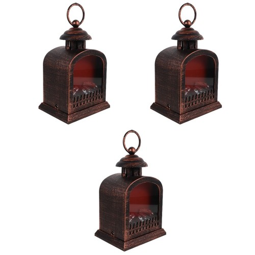 3pcs black reusable fireplace - black,