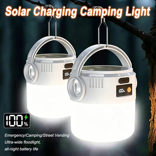 2pcs led solar - camping, light