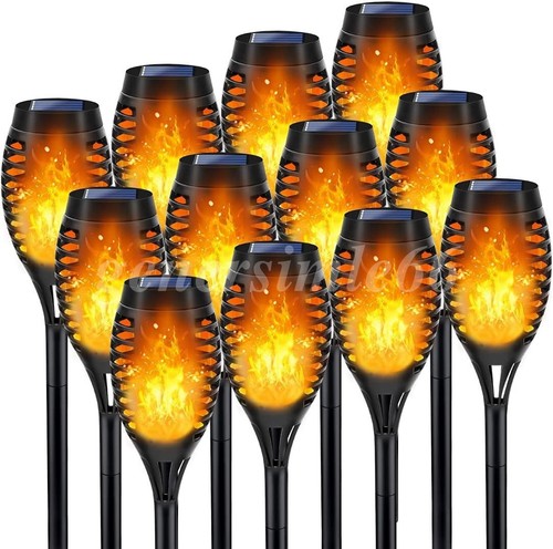Solar powered flickering flame - powered,