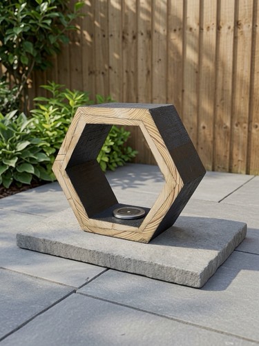 Handmade hexagon solar garden - solar,