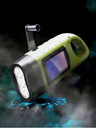 Solar hand crank led camping - crank,