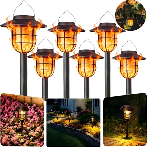 6pcs solar flame effect - 2-6pcs,