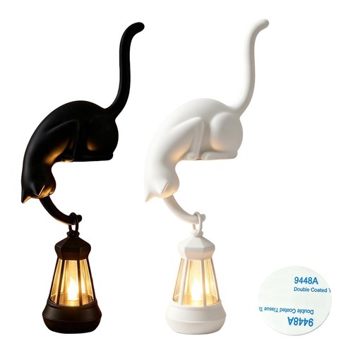 Cat bookshelf lantern - bookshelf,