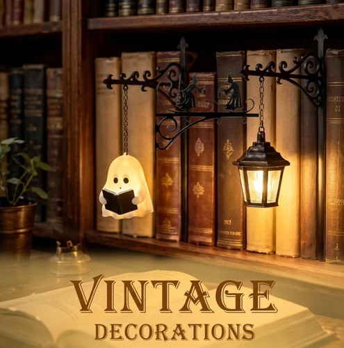 Vintage library lantern - library,