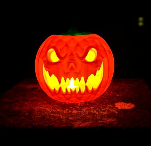 Pumpkin lantern with - with, lamp